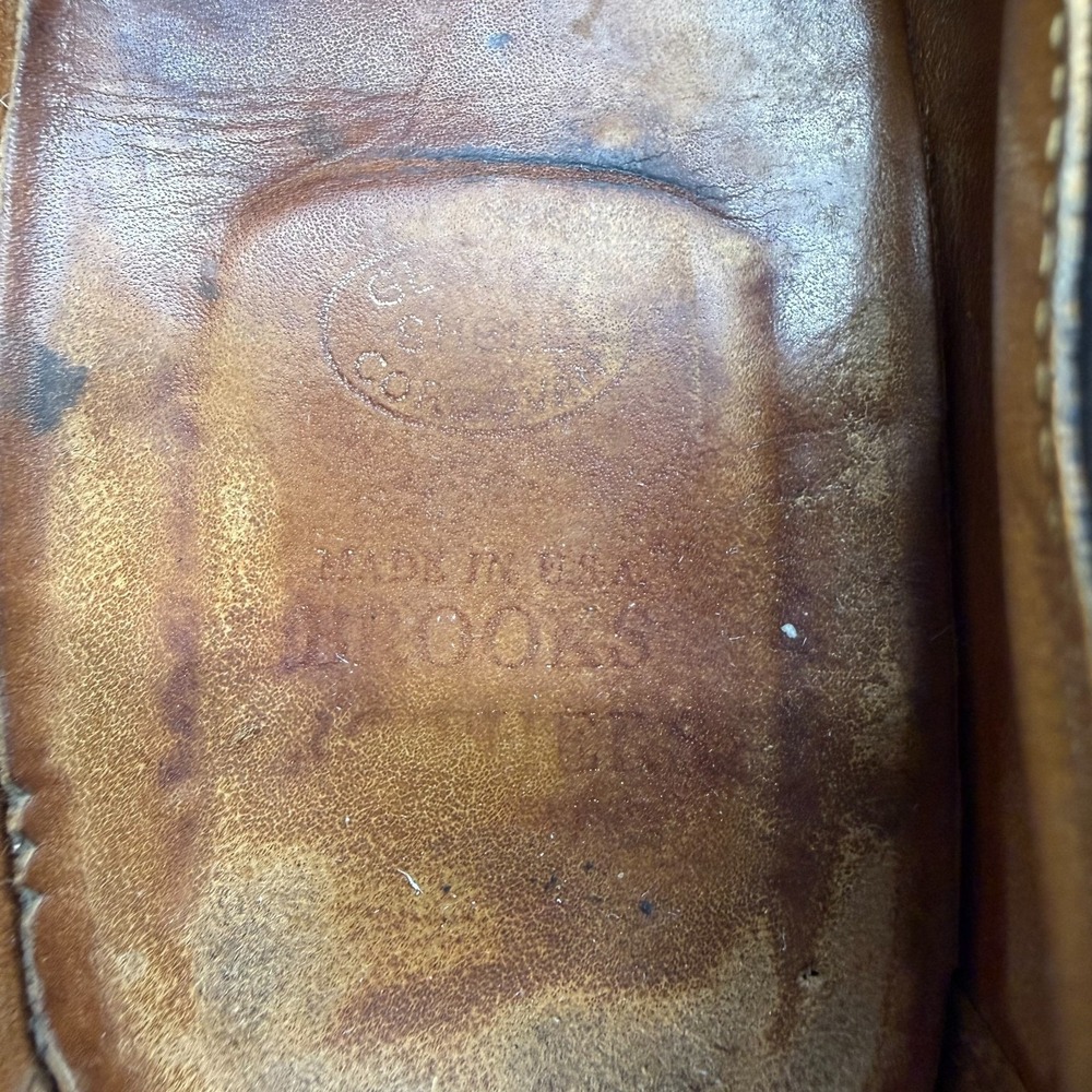 Alden Brooks Brothers Shell Cordovan Tassel Loafers 9 D Black Dress Formal 06600 - Picture 10 of 11